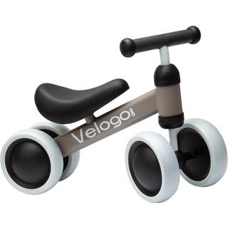 Velogo Løbecykel fra 1 år 4 hjul Mat grå/brun