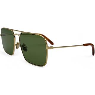 Retrosuperfuture Unisex PRI Iggy 2.0 Green Solbriller Metal Guld Grøn Firkantet Normal