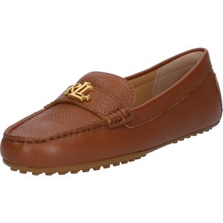Lauren Ralph Lauren Lauren Ralph Lauren Barnsbury Leather Logo Brown Loafers