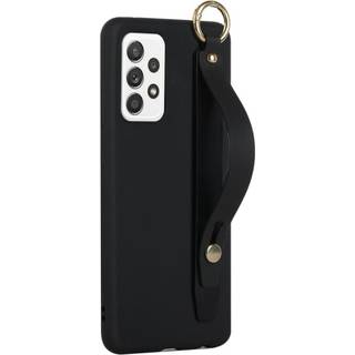 SKALO Samsung A53 5G Håndrem TPU-cover - Sort