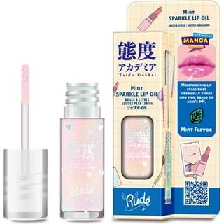 Rude Cosmetics Manga Collection Sparkle Lip Oil Farvet læbeolie med fugtgivende virkning Skygge Mint 4 g - 4 g