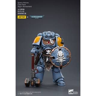 Warhammer 40k Action Figure 1/18 Space Wolves Claw Pack Sigyrr Stoneshield 12 cm