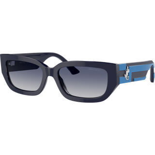 Jimmy Choo Kvinde JC5017 50164L Solbriller Acetat Blå Blå Pillow Normal Skygge