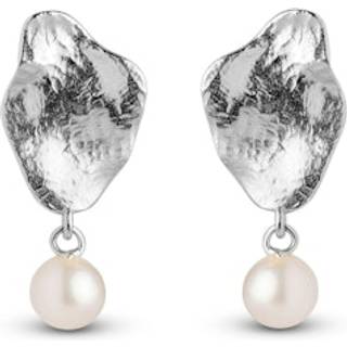 Caia Small Sterling Sølv Øreringe fra Enamel med Perle