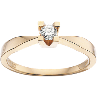 Scrouples Ring - Kleopatra - 14 karat guld ring med 0,10ct diamant - 7135,10