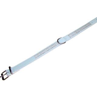 Halsbånd Crystal - Trippel række - M - Lyseblå