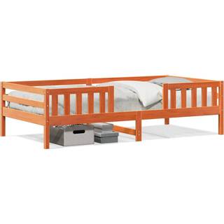 Sengeramme Uden Madras Massivt Fyrretræ - Gyldenbrun / 90 x 200 cm