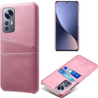 SKALO Xiaomi 12 Pro PU-læder Kortholder Cover - Rosa guld