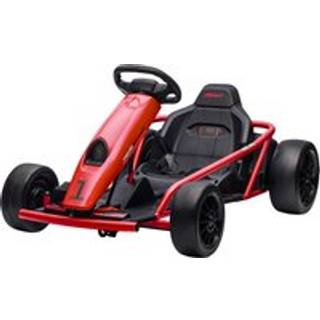 HOMCOM 24V Electric Go Kart for Kids, Drift Ride-On Racing Go Kart with 2 Speeds, for Boys Girls Aged 8-12 Years Old, Red Aosom UK