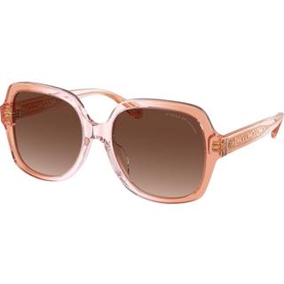 Coach HC8395U CR614 Polarized 5812T5 54 Solbriller Kvinder Lyserød - Rose Pink Gradient - 54mm