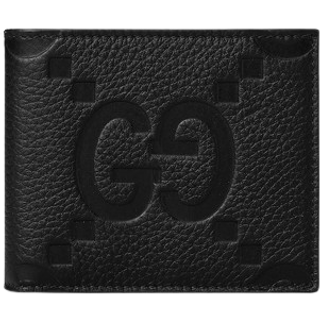Gucci - Monogrammed Full-Grain Leather Wallet - Men - Black