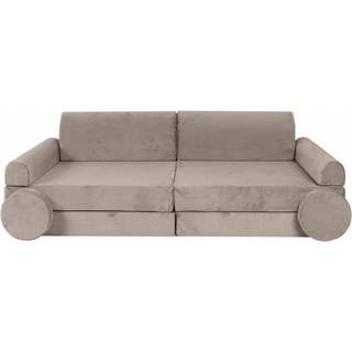 Meowbaby Play Premium Slimcord  Bygbar Sofa, Grå