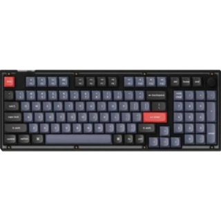 Keychron V5 QMK 96% RGB Knob Hotswap Tastatur - Frosted Black [K Pro Brown]