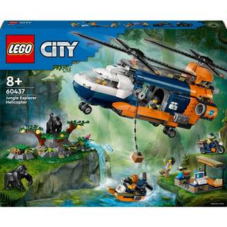 LEGO City 60437 Jungleeventyr – helikopter og ekspeditionsbase