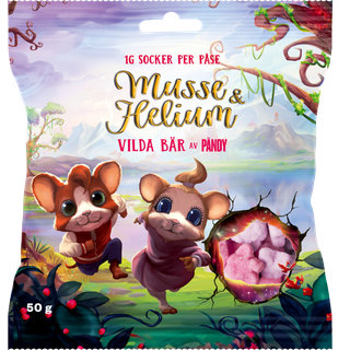 6 x Pändy Slik Musse &amp; Helium