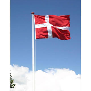 Flagstang i glasfiber uden støtte - 8 meter
