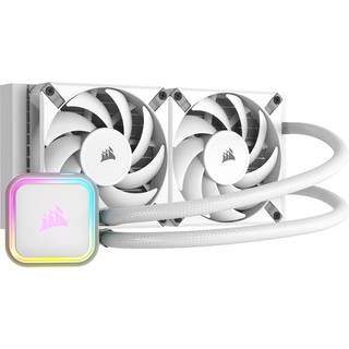 Corsair iCUE H100i RGB ELITE - White - CPU Vandkøling - Max 32 dBA