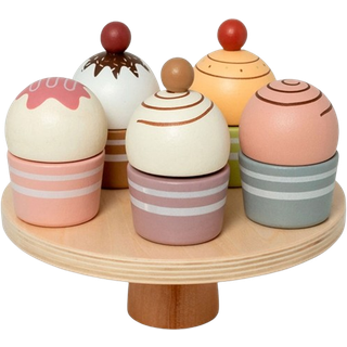 MaMaMeMo Cupcakes på kagefad