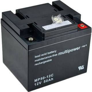 Multipower 12V - 50Ah batteri til el-drevne køretøjer