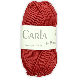 Permin Carla 01 Hvid Indhold: 50% Bomuld, 50% Modal Vægt/længde: 50 g = ca. 120 meter Anbefalede Pinde: 3.5-4 mm Strikkefasthed: 10 x 10 cm = 21-22 m x 28-30 p Vask: Maskinvask 30 ℃ / Tåler ikke tørretumbling.