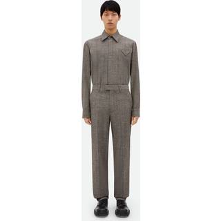 Bottega Veneta Knotted mÃ©lange straight pants - brown - EU 52