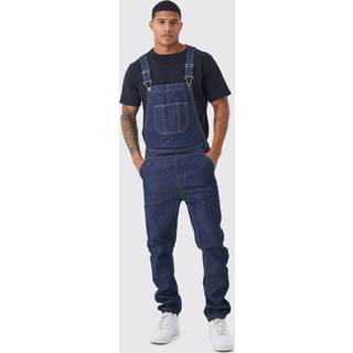 Mens Indigo Full Length Denim Dungarees