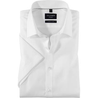 OLYMP Herren Kurzarmhemd weiß Slim Fit