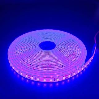 Lilla 10W/m LED strip - 5m, 120 LED pr. meter, 24V, IP65 - Kulør : Lilla