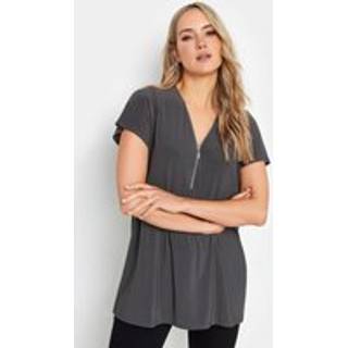 Long Tall Sally Zip Detail T-shirt42 Høj