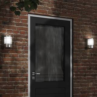 Udendørs Væglamper Med Sensor Rustfrit Stål Farvet Sølv - 2 / 1 / Ja