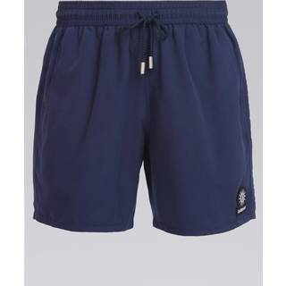 Sandbanks Badge Logo Swim Shorts in Navy - L