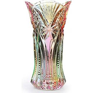 Glas farverig vase glas blomster vase indretning til hjemmet spisebord stue kontor bryllup ferie fest håndlavet mønster