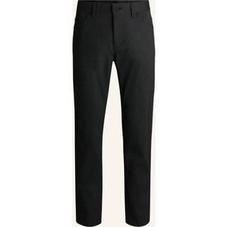 Maine Regular fit bukser i mouliné-twill af, som ikke krøller