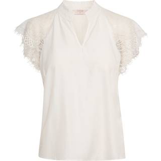 Cream Crnola Lace Blouse Bluser 10611693 Snow White (42)