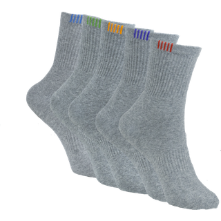 Black Pearls Socks - Mellemlange Crew – Bambus - 36-39 , Grey , 5-Pack—-29.00 Kr/st—-145.00 Kr/Pack