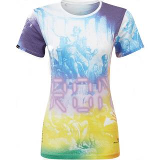 Ronhill Tech Golden Hour Running Shirt Women - Violet, Yellow, Size XS - violet