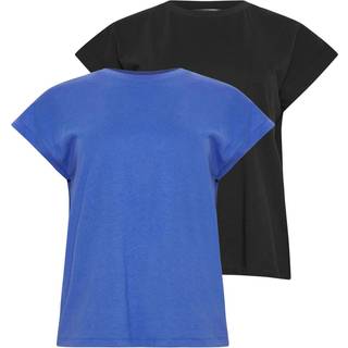 PixieGirl Petite PixieGirl Petite Black Short Sleeve 100% Cotton T-Shirts 2 Pack