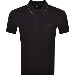 BOSS Green Herren Polo-Shirts blau Slim Fit