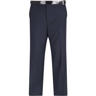 Wool Trousers in Blue & Rust - 48
