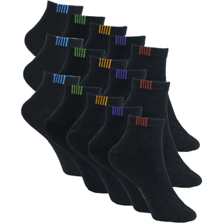 Black Pearls Socks - Ankle - Polyester - 40-43 , Black , 15-Pack—-23.00 Kr/st—-345.00 Kr/Pack