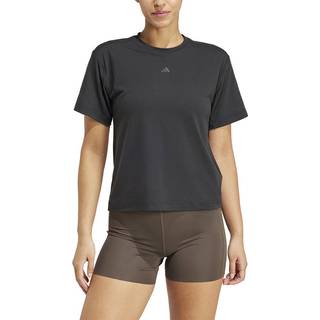 adidas Women's Power Back Coutout 3-Stripes Tee Funktionsshirt Damer størrelse M farve grå