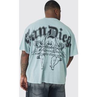 Mens Plus San Diego Renaissance Back Print T-shirt In Blue