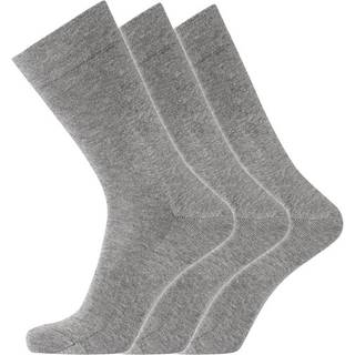 Dovre 3-pak Cotton No-Elastic Socks - Grey - Str 45/48