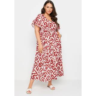 Yours Curve Yours Curve Red Boho Maxi Dress