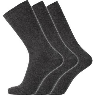 Dovre 3-pak Cotton No-Elastic Socks - Darkgrey - Str 45/48
