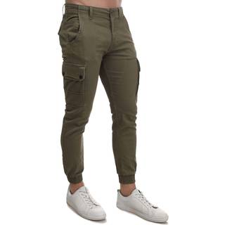 JACK & JONES Herre Paul Warner AKM 111 Cargobukser Olivengrøn