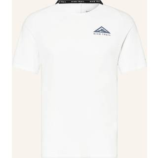 Kortærmet Nike Trail Solar Chase Dri-FIT-løbeoverdel til mænd - hvid - XL