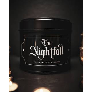 The Nightfall Gothic Duftkerze in schwarzer Metalldose