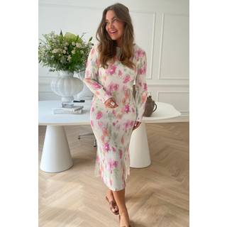 BYIC - Odaic Dress - pfbp Pink Flower Blush Print