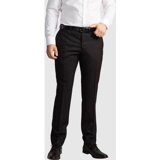 Sunwill 10504-6210 flannel trousers - modern fit Herre / Bukser Black 106